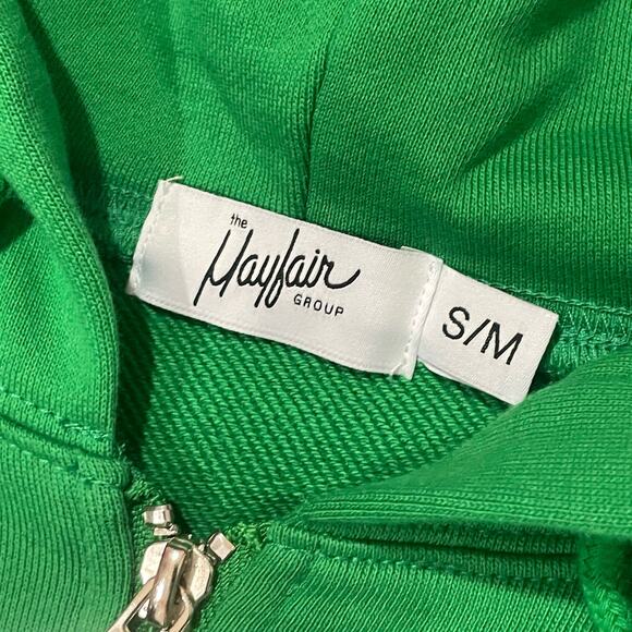 The Mayfair Group Empathy Always Zip Up Hoodie - Green - S/M - Picture 8 of 13
